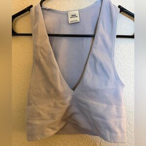 Urban Outfitters Lavender Ribbed Top